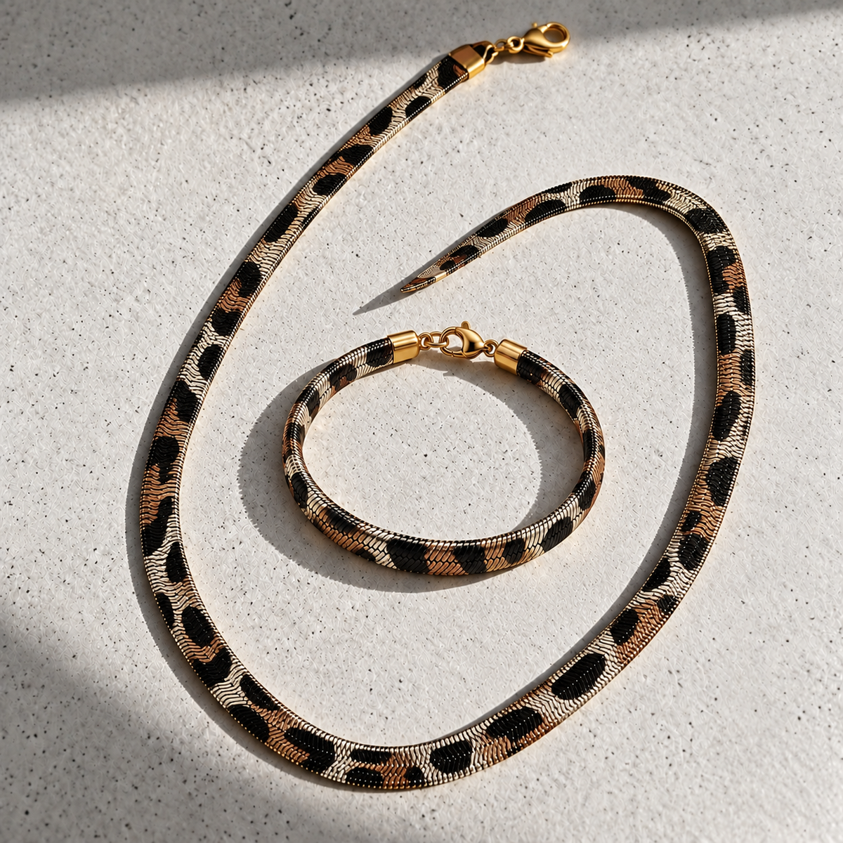 Collar y Pulsera Serpiente-Set MAMBA